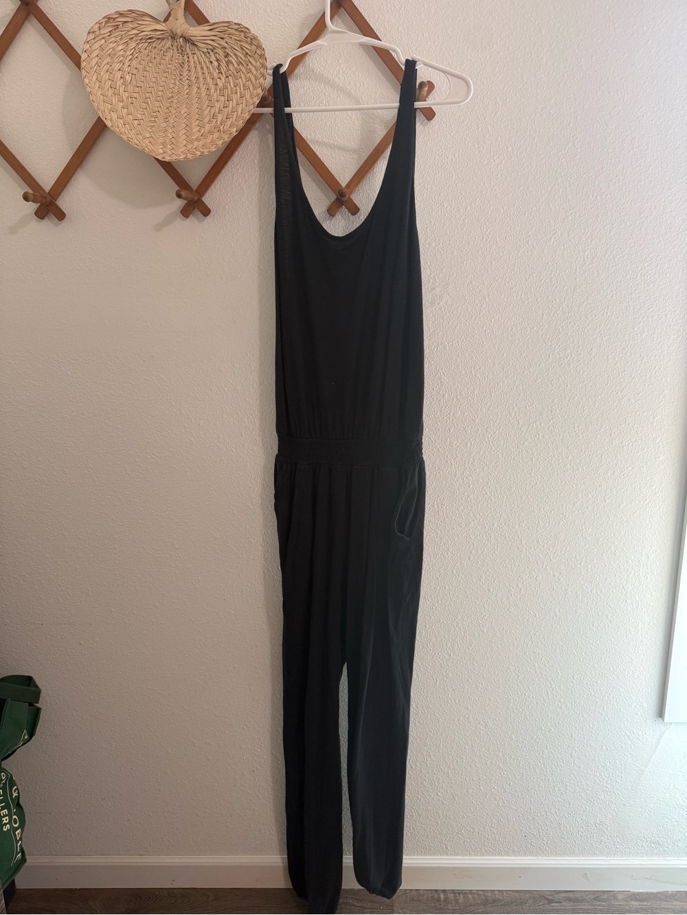 aerie Black Sleeveless Jumpsuit Romper
